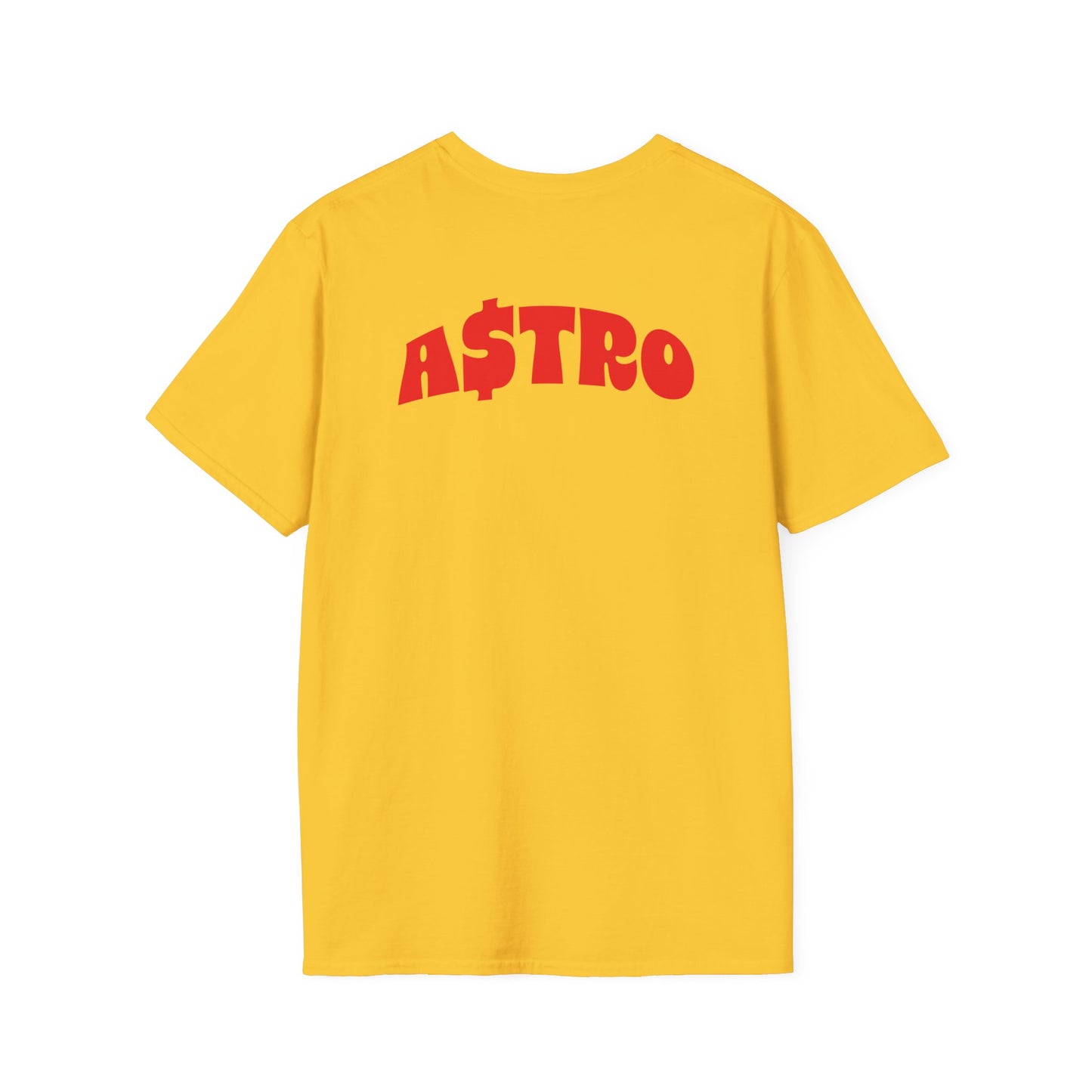 A$TRO Yellow T-Shirt (Red Logo)