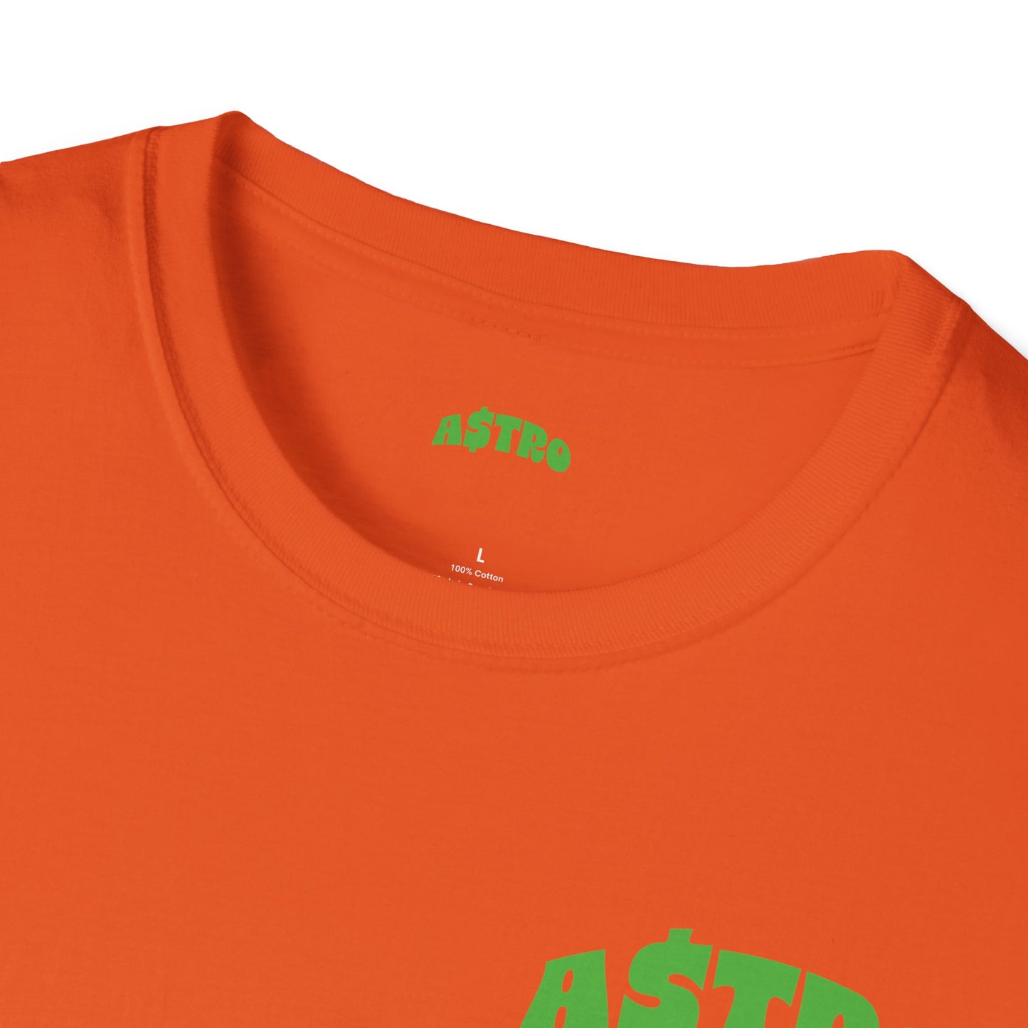 A$TRO Orange T-Shirt (Alien Green Logo)