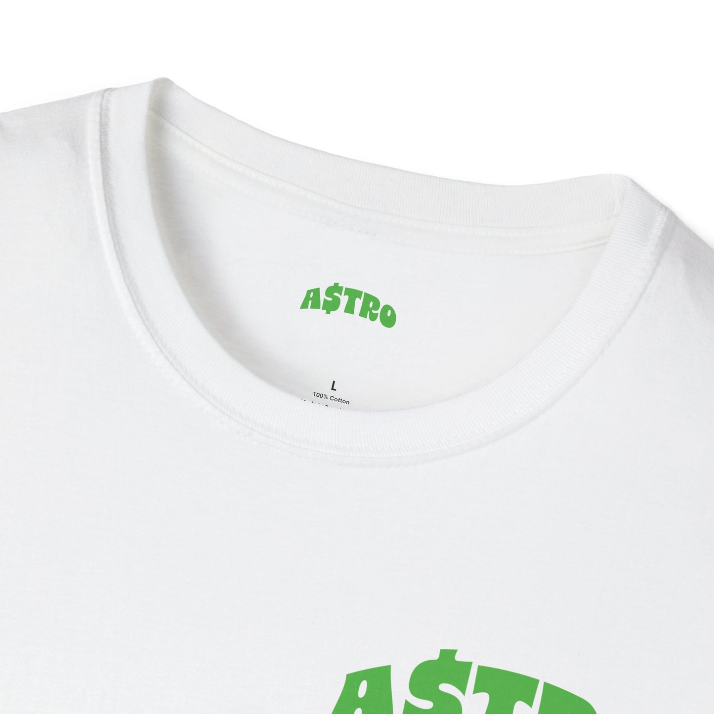 A$TRO T-Shirt White (Alien Green Logo)