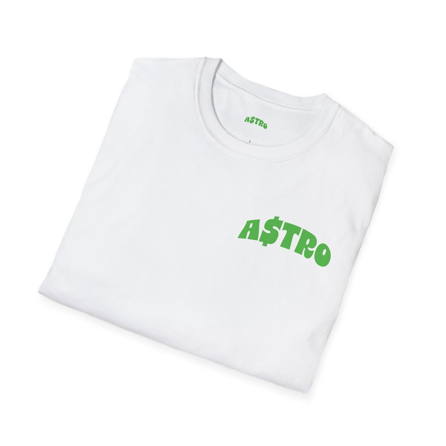 A$TRO T-Shirt White (Alien Green Logo)