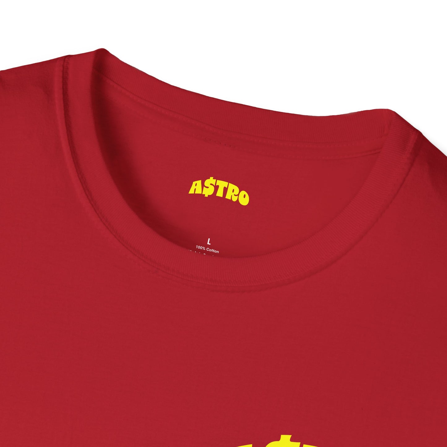 A$TRO Red T-Shirt (Yellow Logo)