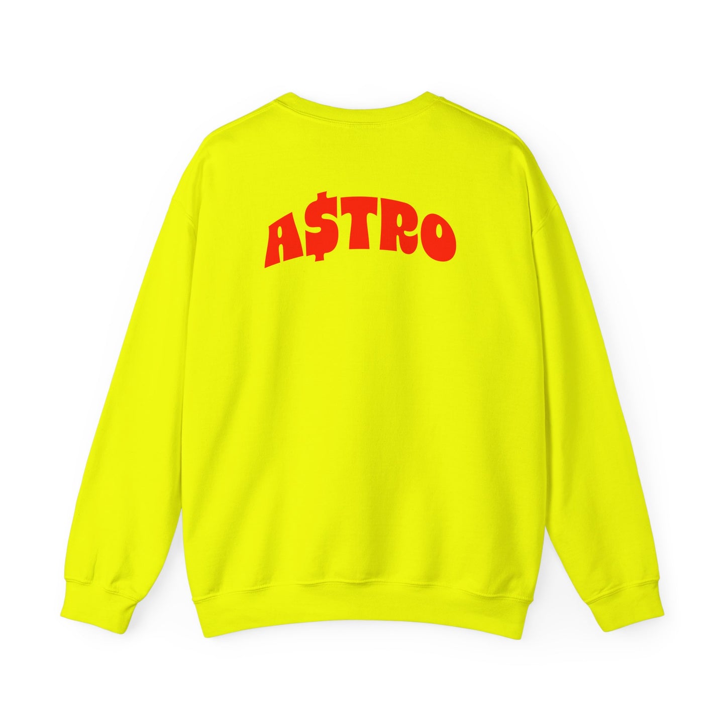 A$TRO Sweatshirt Highlighter Yellow (Red Logo)