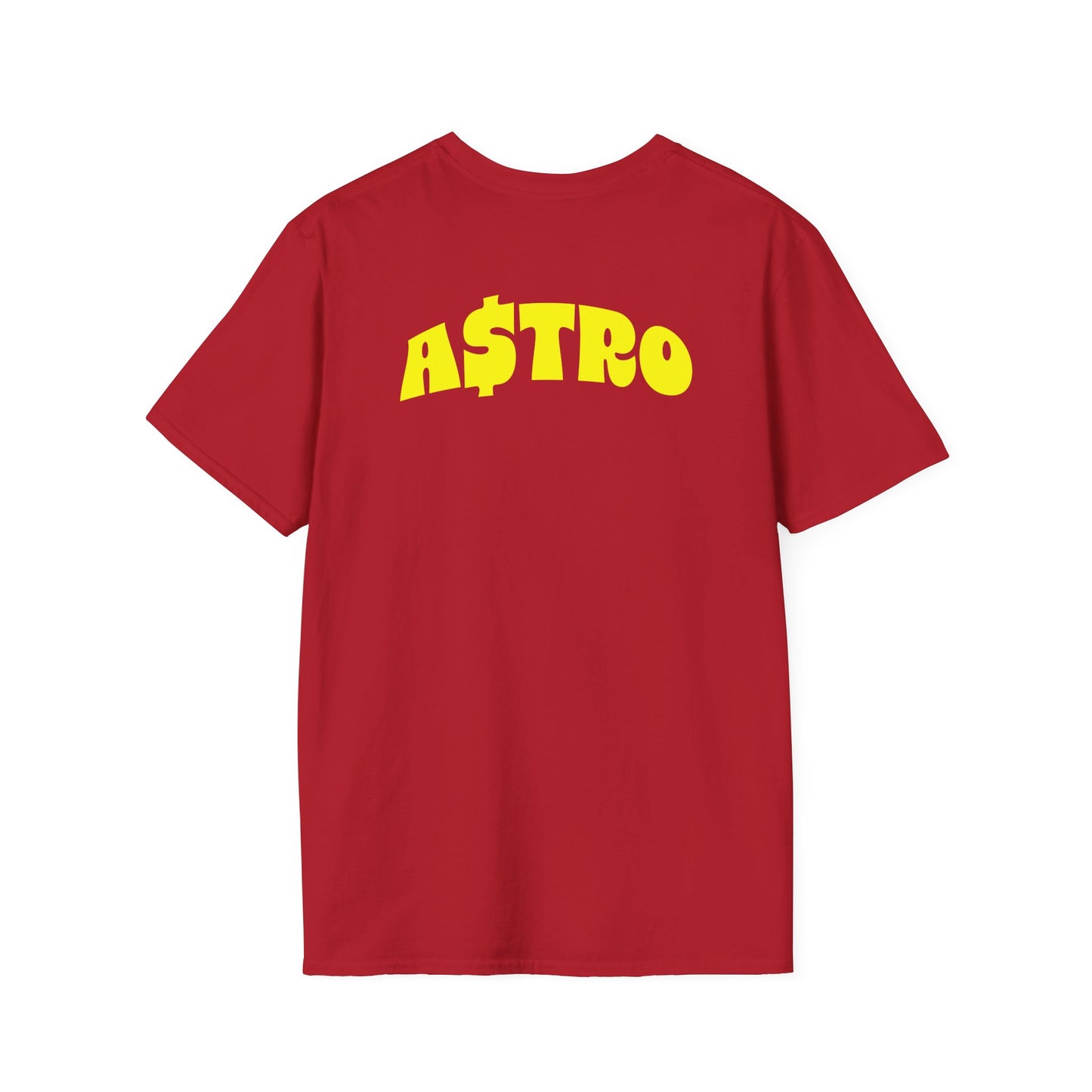 A$TRO Red T-Shirt (Yellow Logo)