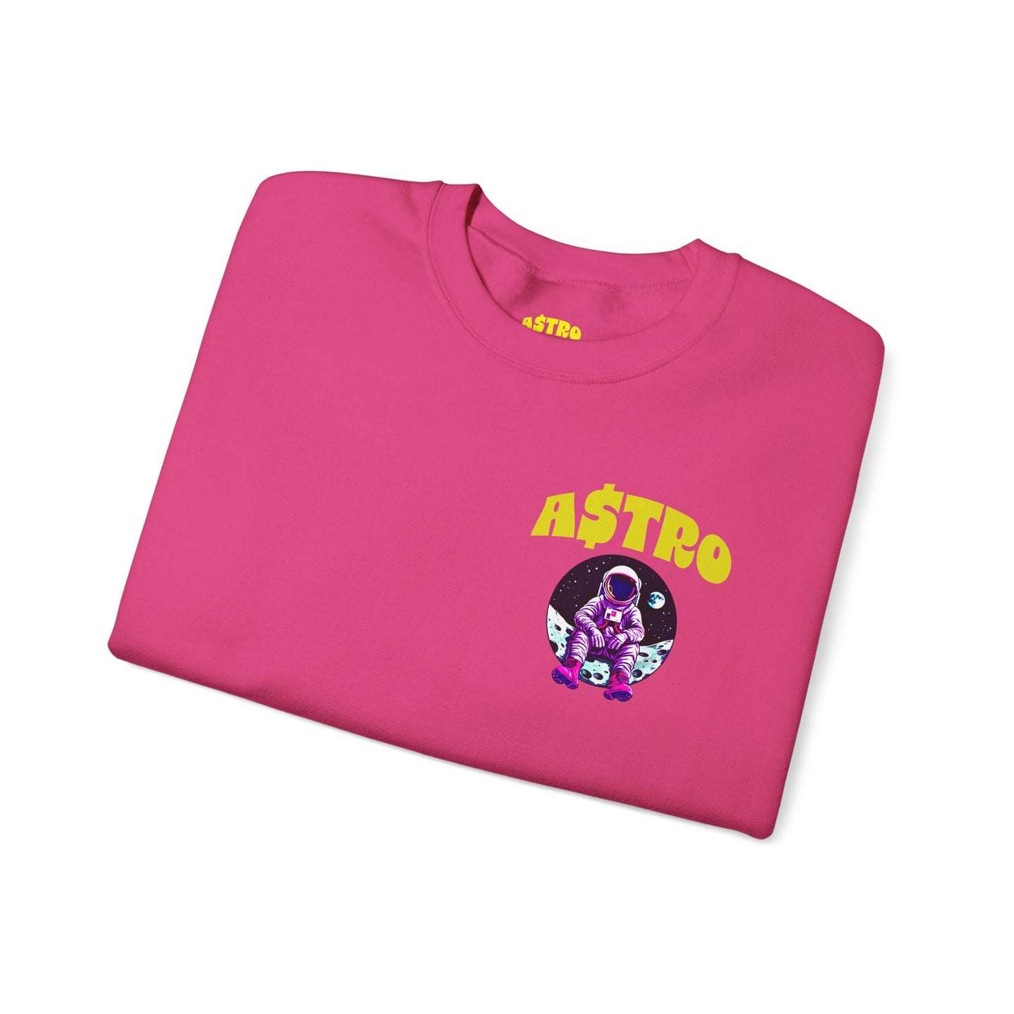 A$TRO Sweatshirt Pink (Yellow Logo)