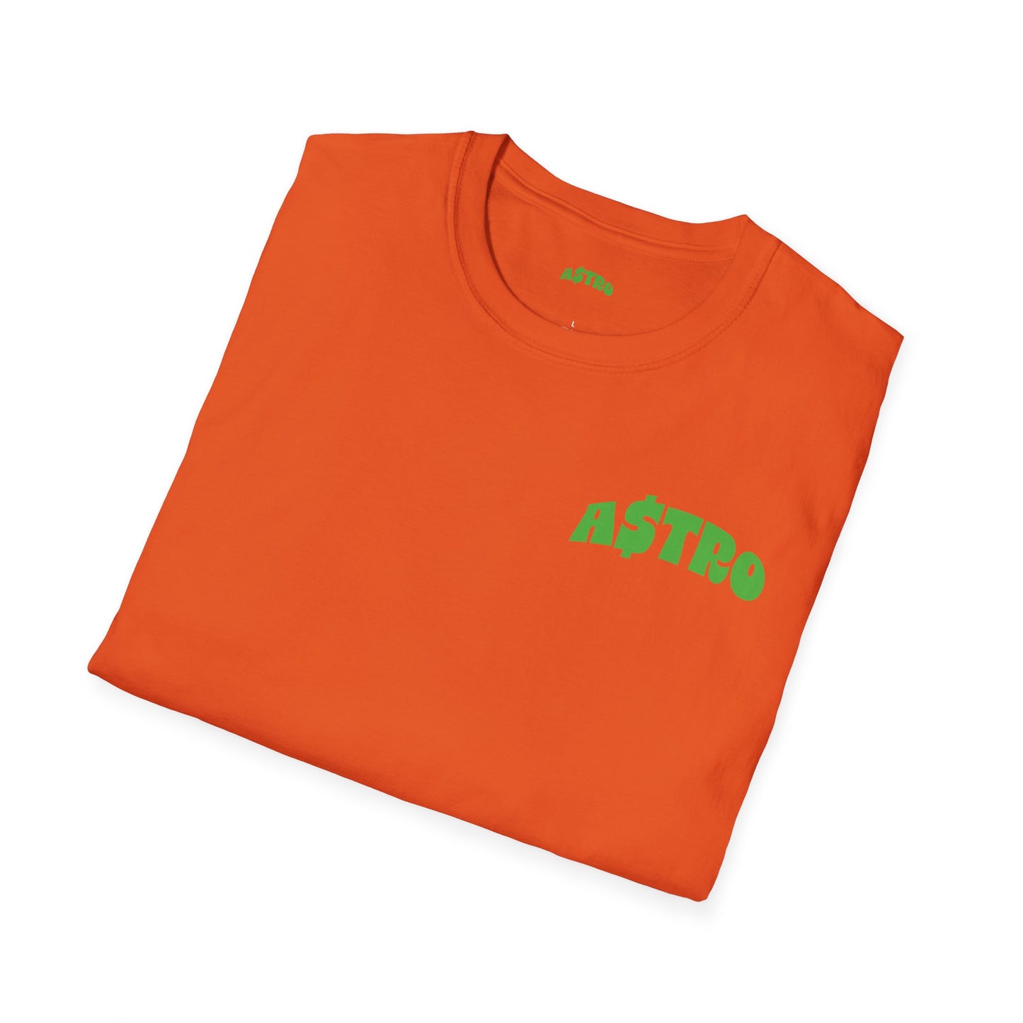 A$TRO Orange T-Shirt (Alien Green Logo)