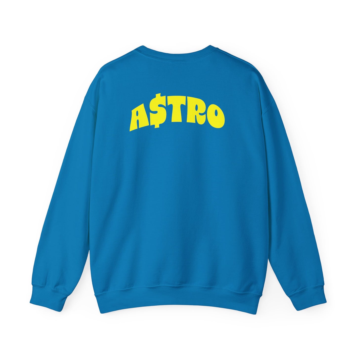 A$TRO Crewneck Sweatshirt Sapphire (Yellow Logo)