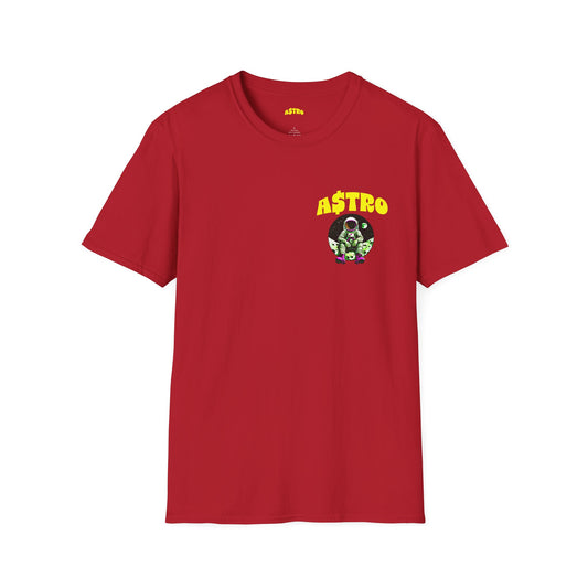 A$TRO Red T-Shirt (Yellow Logo)