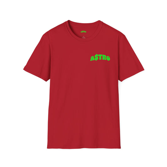 A$TRO T-Shirt Cherry Red (Alien Green Logo)