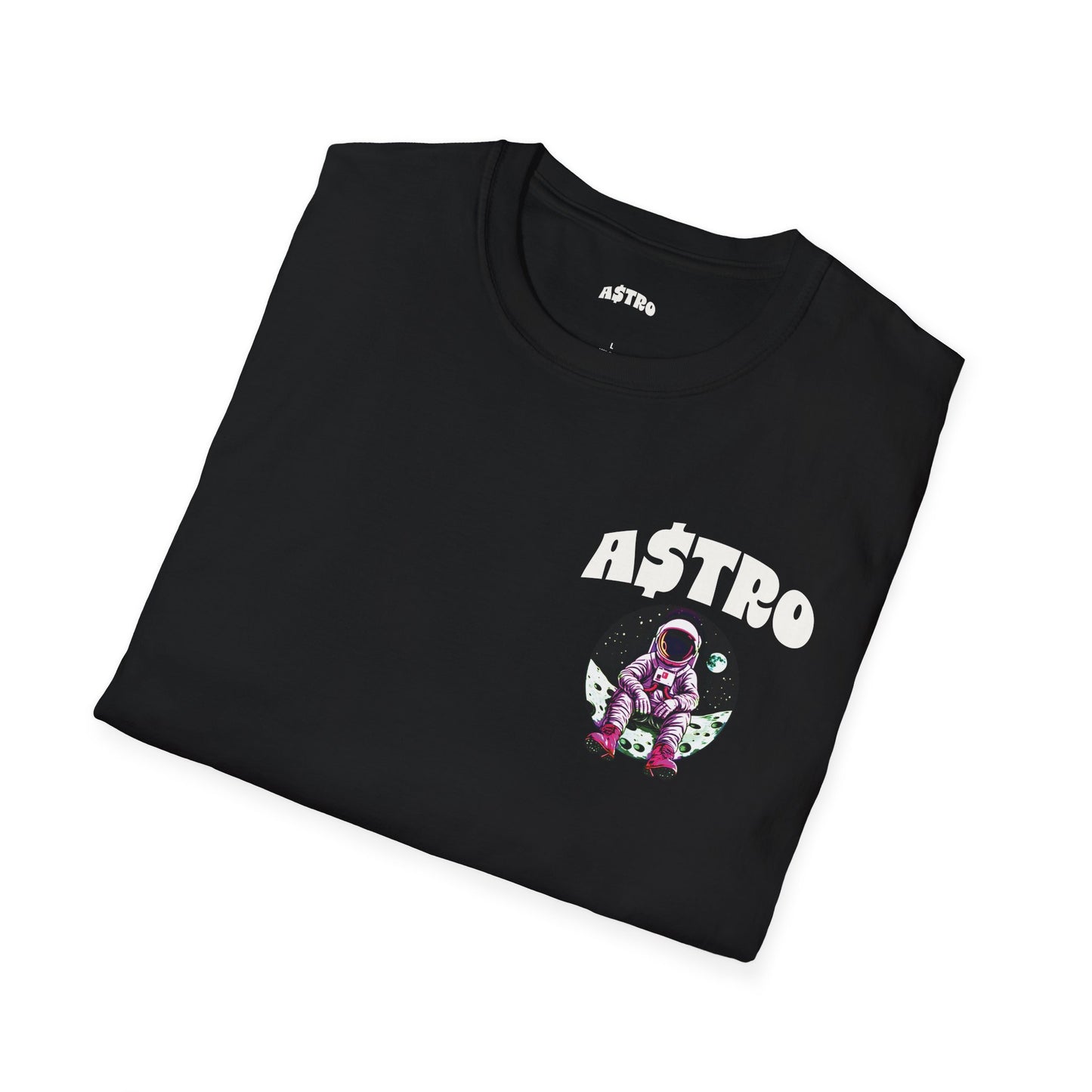 A$TRO Black T-Shirt (White Logo)
