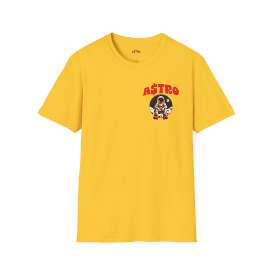 A$TRO Yellow  T-Shirt (Red Logo)