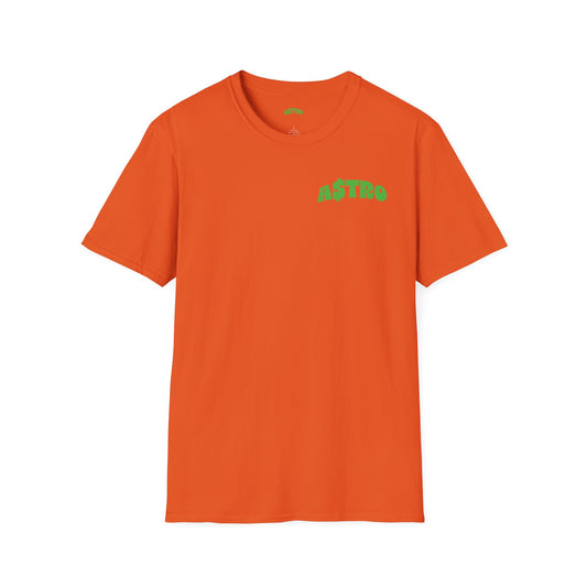 A$TRO Orange T-Shirt (Alien Green Logo)