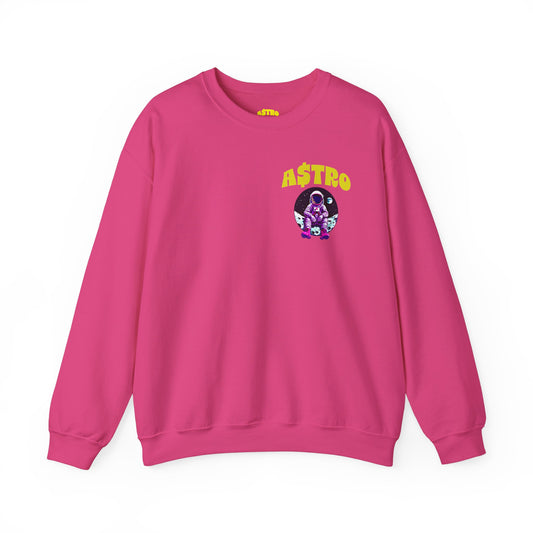 A$TRO Sweatshirt Pink (Yellow Logo)